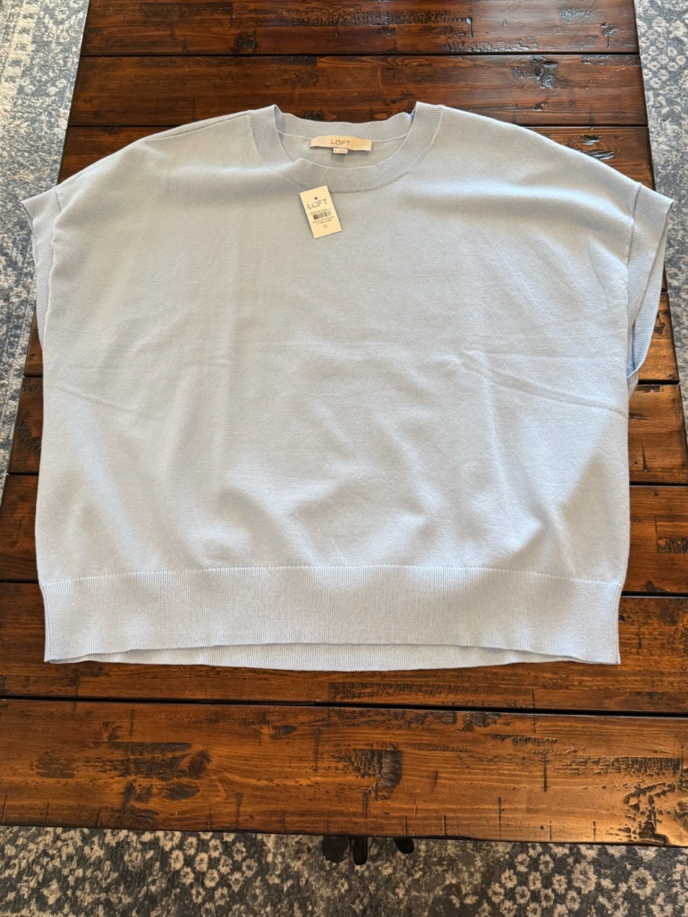 NWT LOFT Refined Wedge Sweater Tee XL